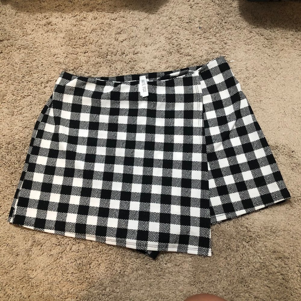 Haute Fox  Checkered Skort